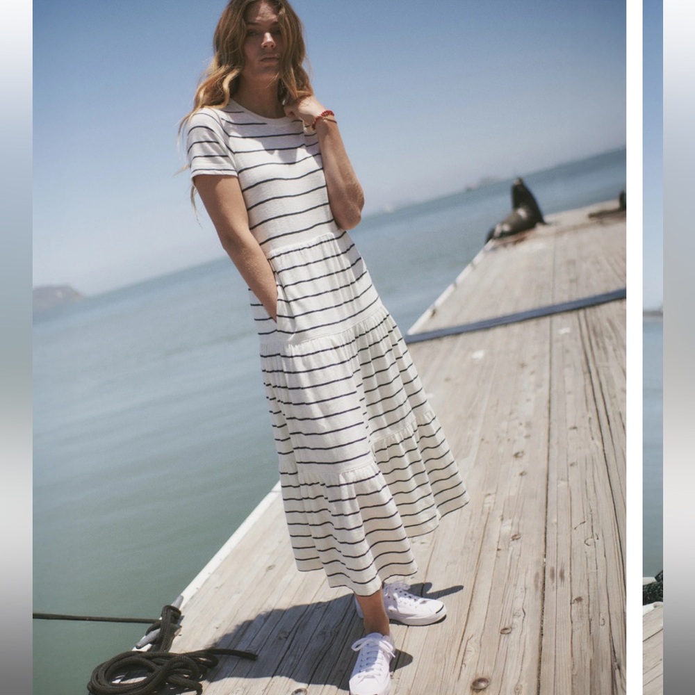 Marine Layer Sadie Vintage Slub Midi Dress